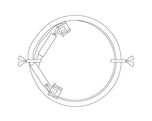 PDF07708H_ADVANCEメーターハーネス (50cm)