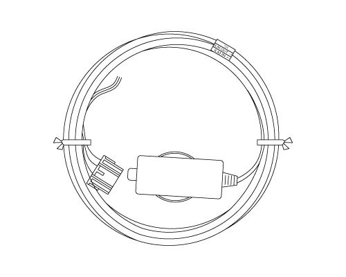 PDF15601H_電源ハーネス(1.5m)